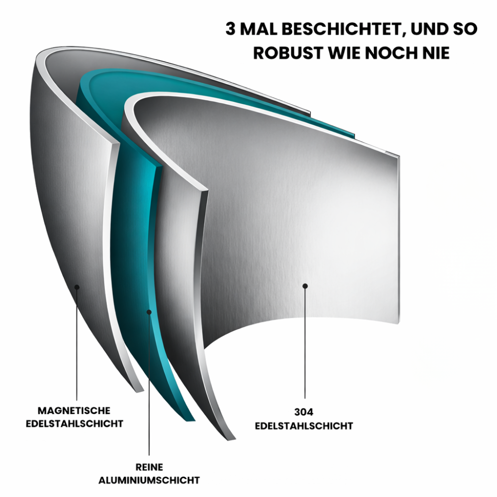 SteelMaster – Unsichtbare Gifte aus alten Pfannen zerstören deine Gesundheit, Edelstahl bewahrt dich davor.