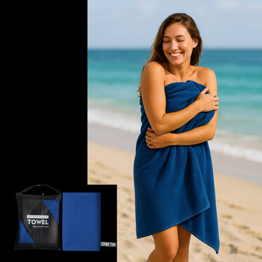 DryWave - Noch nass? Noch voller Sand? Dann ist es kein echtes Strandtuch!