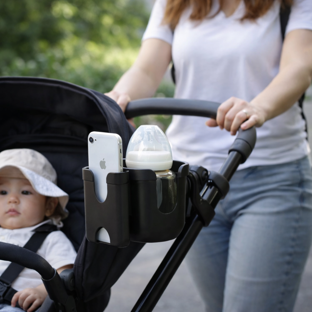 SafeSip - Der Getränkehalter der deine Hände frei für dein Baby macht