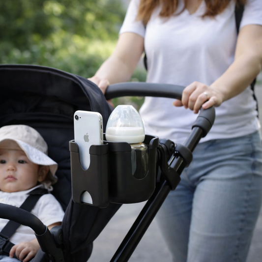 SafeSip - Der Getränkehalter der deine Hände frei für dein Baby macht