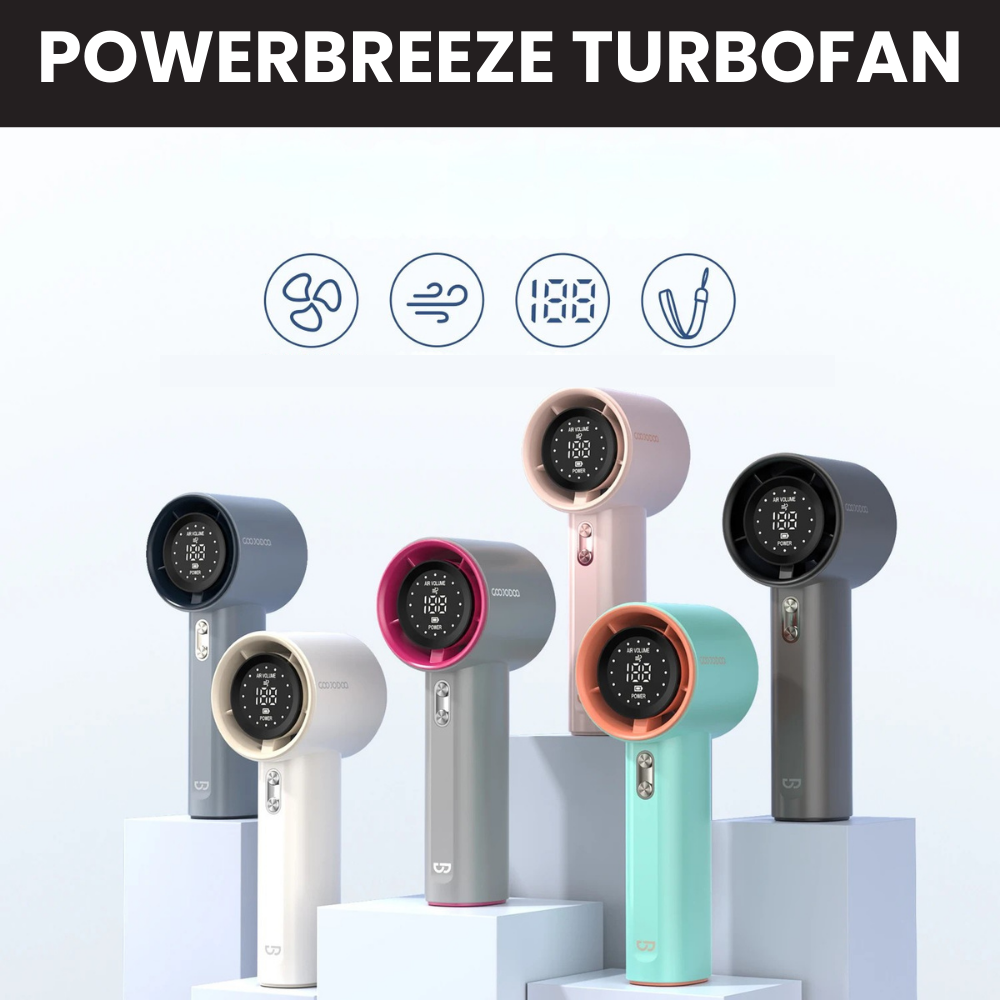 PowerBreeze TurboFan – Deine frische Brise für unterwegs!